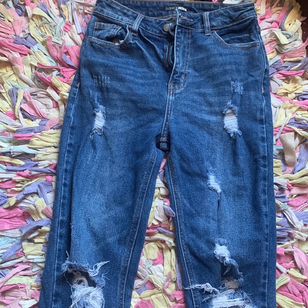 💓 Fashion nova 💓 ripped jean joggers